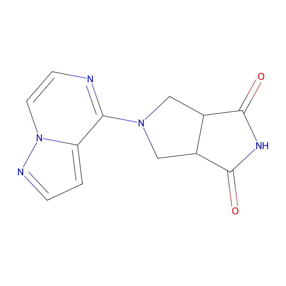 5-{Pyrazolo[1,5-a]pyrazin-4-yl}-octahydropyrrolo[3,4-c]pyrrole-1,3-dione molecular structure, CAS 2415453-01-7