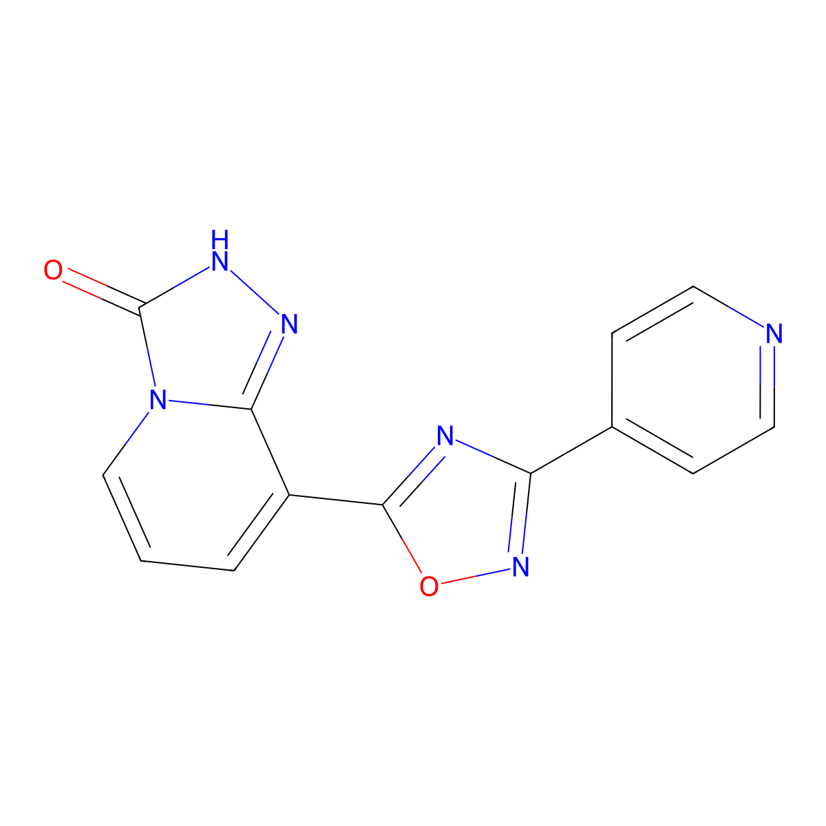 8-[3-(pyridin-4-yl)-1,2,4-oxadiazol-5-yl]-2H,3H-[1,2,4]triazolo[4,3-a]pyridin-3-one molecular structure, CAS 2415454-59-8