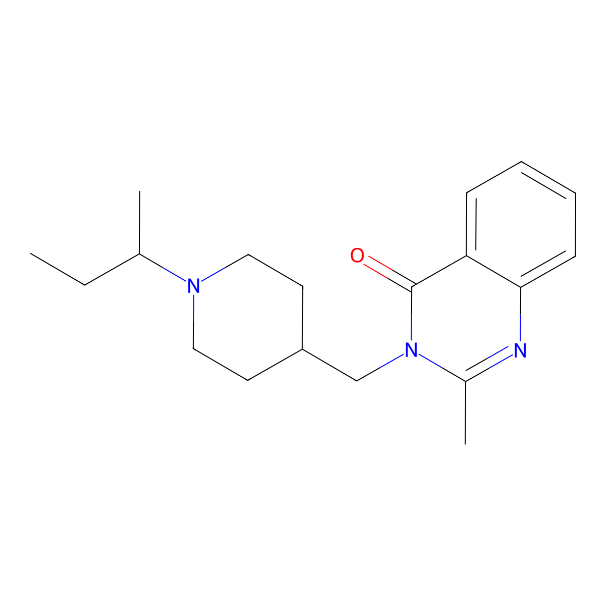3-{[1-(Butan-2-yl)piperidin-4-yl]methyl}-2-methyl-3,4-dihydroquinazolin-4-one molecular structure, CAS 2415454-86-1