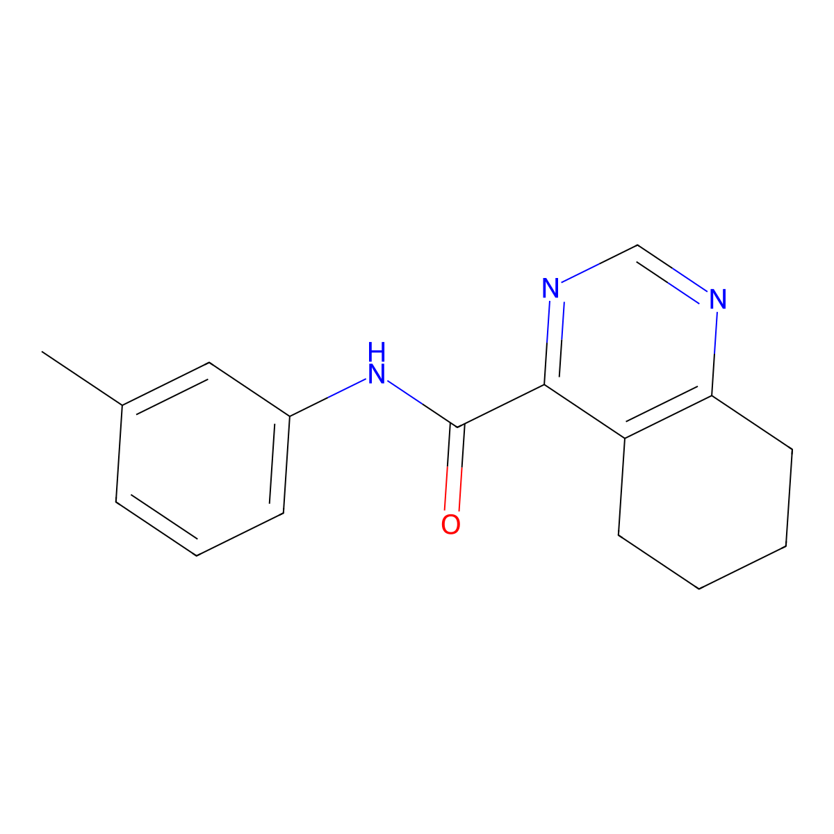 N-(3-Methylphenyl)-5,6,7,8-tetrahydroquinazoline-4-carboxamide molecular structure, CAS 2415455-12-6