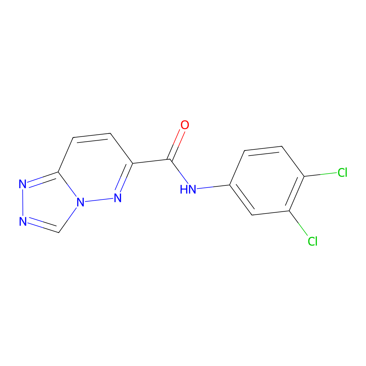 N-(3,4-dichlorophenyl)-[1,2,4]triazolo[4,3-b]pyridazine-6-carboxamide molecular structure, CAS 2415456-42-5