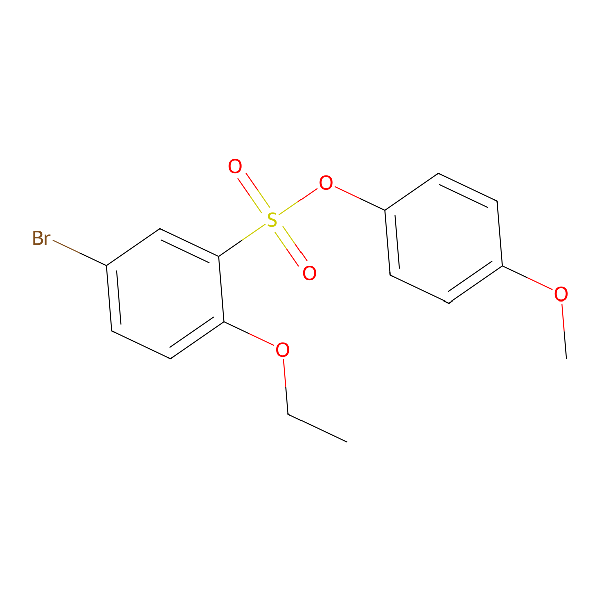 4-Methoxyphenyl 5-bromo-2-ethoxybenzene-1-sulfonate molecular structure, CAS 2415461-81-1