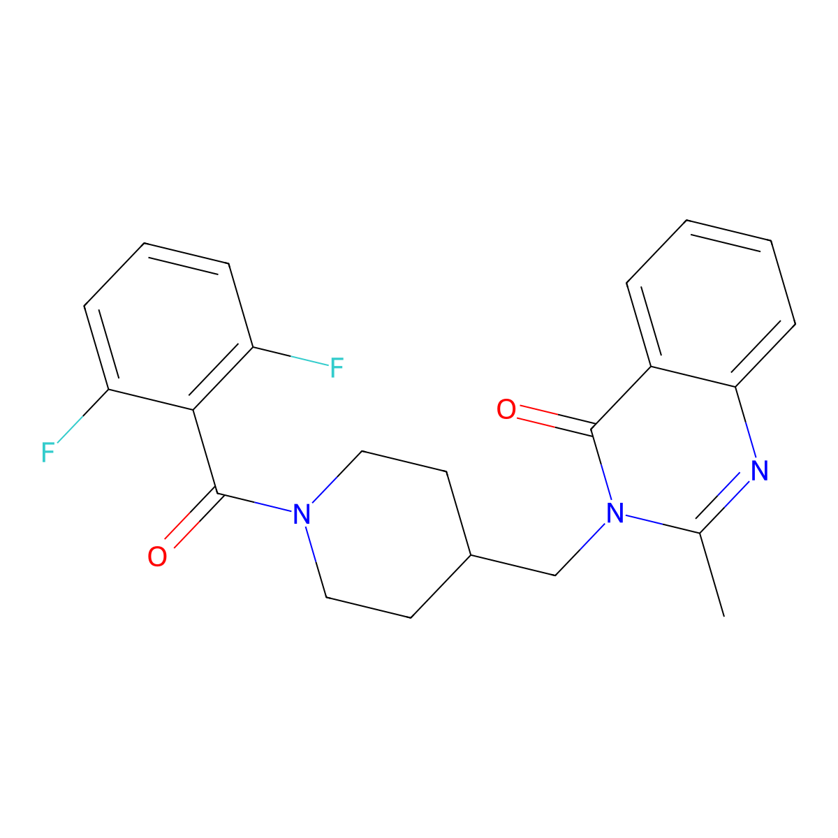 3-{[1-(2,6-Difluorobenzoyl)piperidin-4-yl]methyl}-2-methyl-3,4-dihydroquinazolin-4-one molecular structure, CAS 2415462-97-2