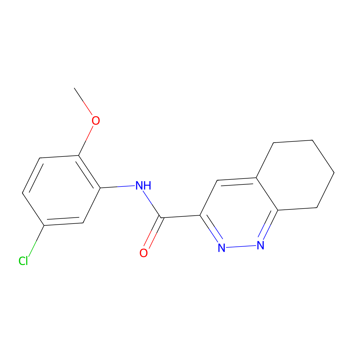 N-(5-Chloro-2-methoxyphenyl)-5,6,7,8-tetrahydrocinnoline-3-carboxamide molecular structure, CAS 2415463-45-3