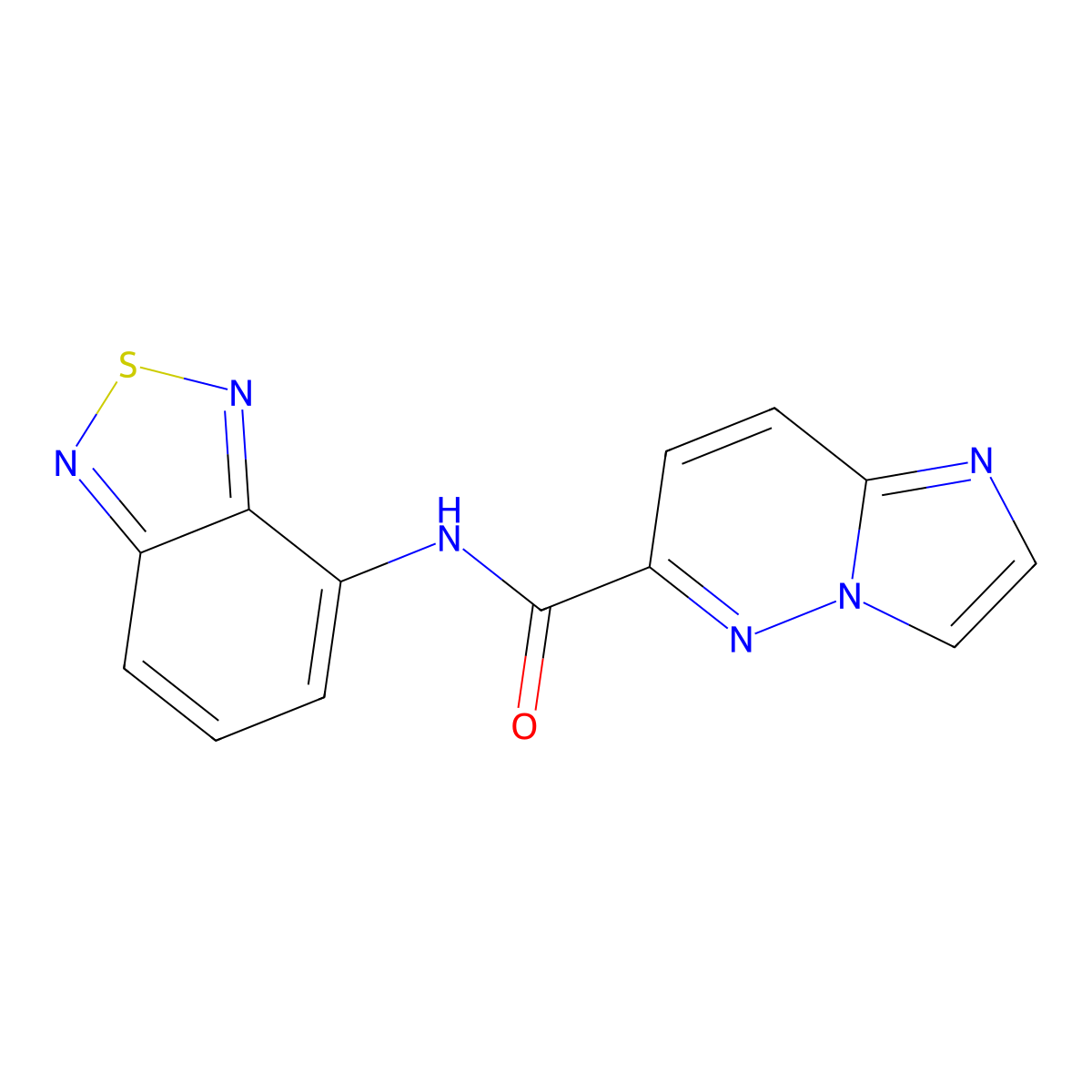 N-(2,1,3-benzothiadiazol-4-yl)imidazo[1,2-b]pyridazine-6-carboxamide molecular structure, CAS 2415464-44-5