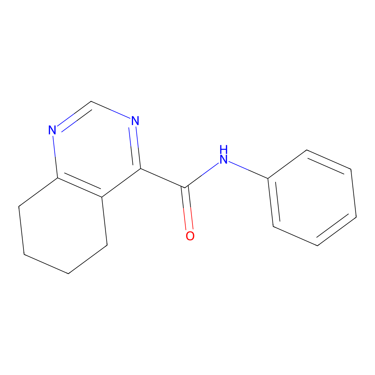 N-Phenyl-5,6,7,8-tetrahydroquinazoline-4-carboxamide molecular structure, CAS 2415464-84-3