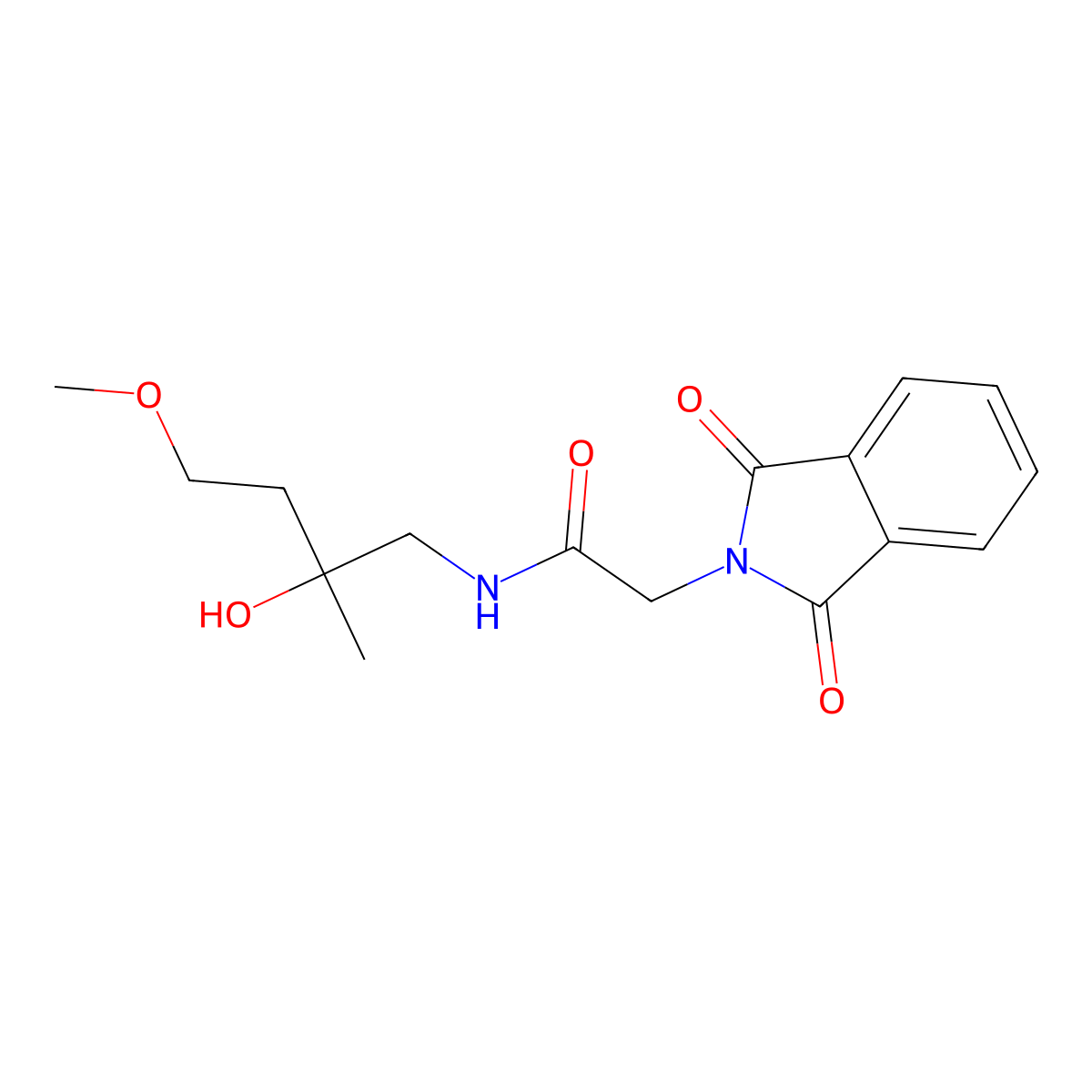 2-(1,3-dioxo-2,3-dihydro-1H-isoindol-2-yl)-N-(2-hydroxy-4-methoxy-2-methylbutyl)acetamide molecular structure, CAS 2415466-43-0