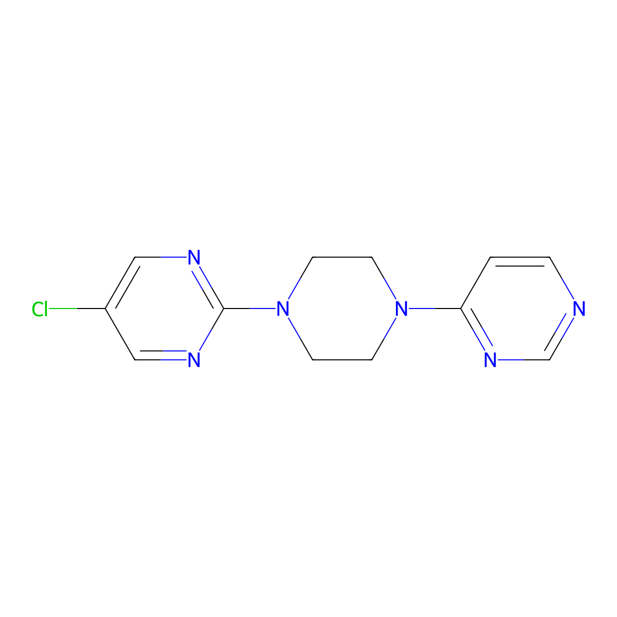 5-Chloro-2-[4-(pyrimidin-4-yl)piperazin-1-yl]pyrimidine molecular structure, CAS 2415468-40-3