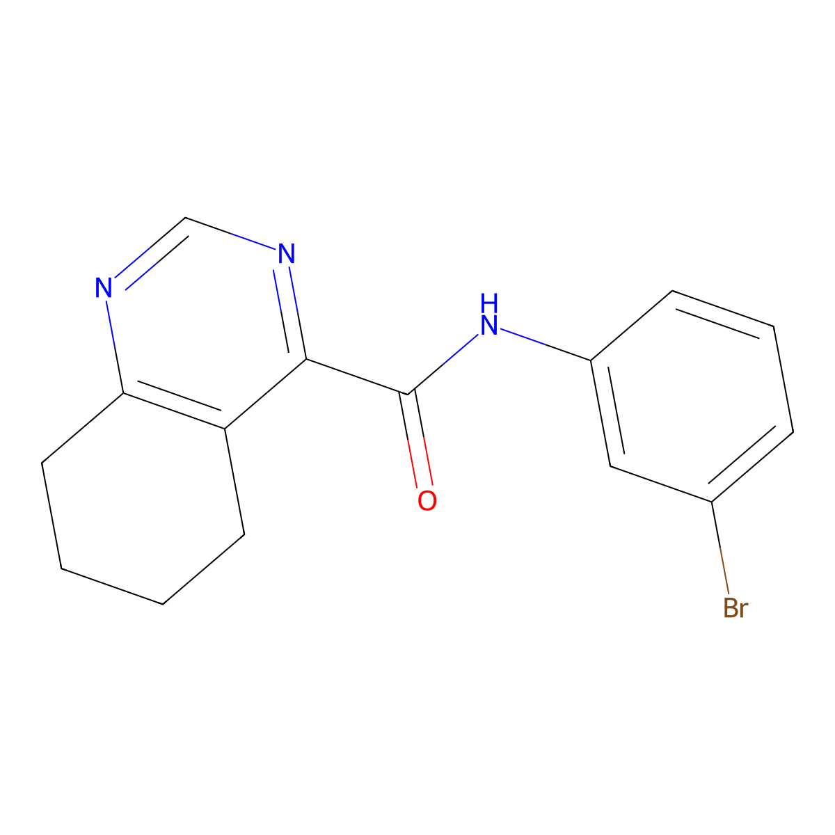N-(3-Bromophenyl)-5,6,7,8-tetrahydroquinazoline-4-carboxamide molecular structure, CAS 2415469-28-0