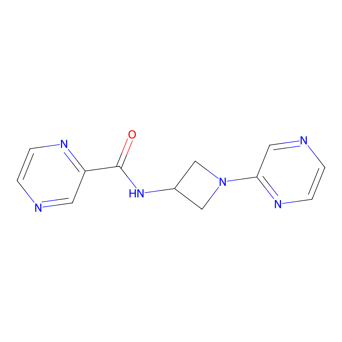 N-[1-(pyrazin-2-yl)azetidin-3-yl]pyrazine-2-carboxamide molecular structure, CAS 2415470-42-5