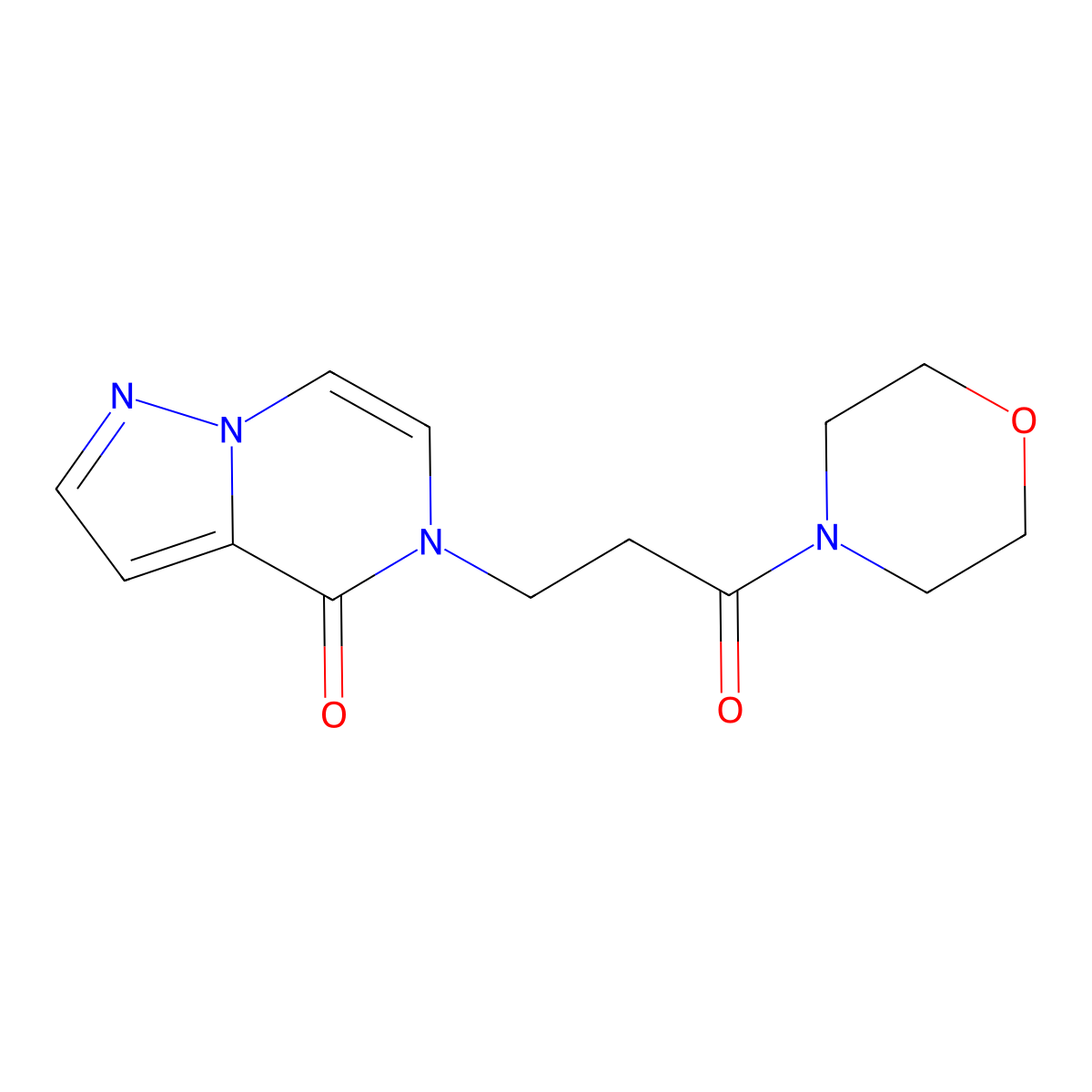 5-(3-Morpholin-4-yl-3-oxopropyl)pyrazolo[1,5-a]pyrazin-4-one molecular structure, CAS 2415470-66-3