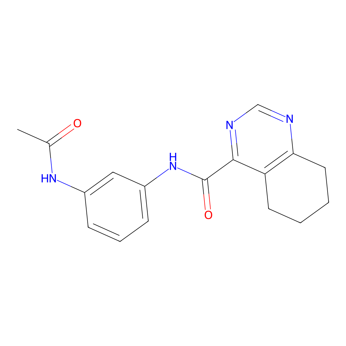 N-(3-Acetamidophenyl)-5,6,7,8-tetrahydroquinazoline-4-carboxamide molecular structure, CAS 2415472-19-2