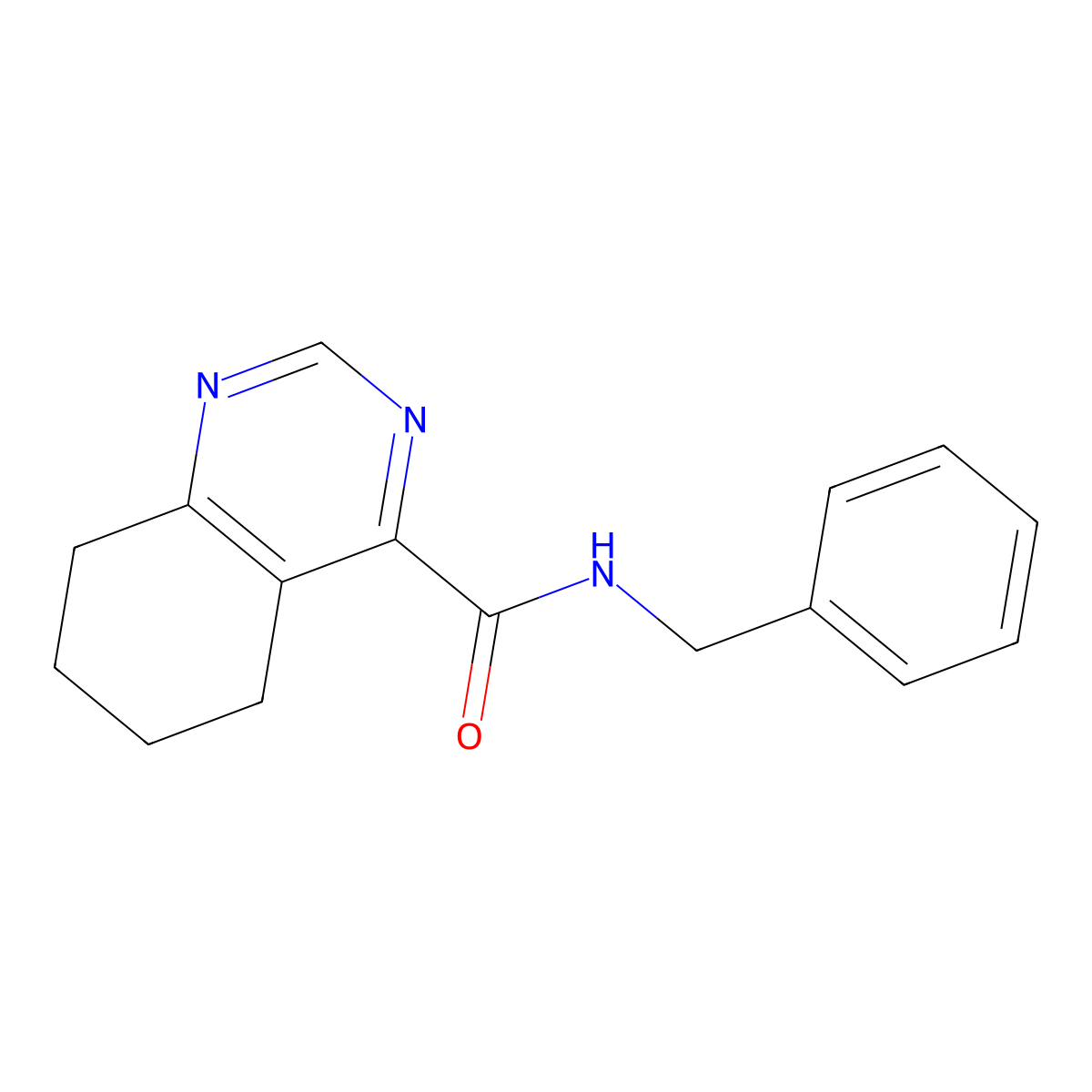 N-Benzyl-5,6,7,8-tetrahydroquinazoline-4-carboxamide molecular structure, CAS 2415472-20-5