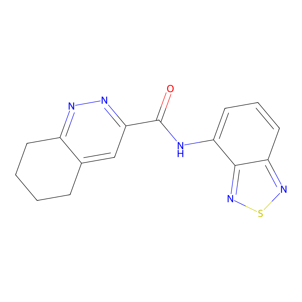 N-(2,1,3-Benzothiadiazol-4-yl)-5,6,7,8-tetrahydrocinnoline-3-carboxamide molecular structure, CAS 2415490-21-8