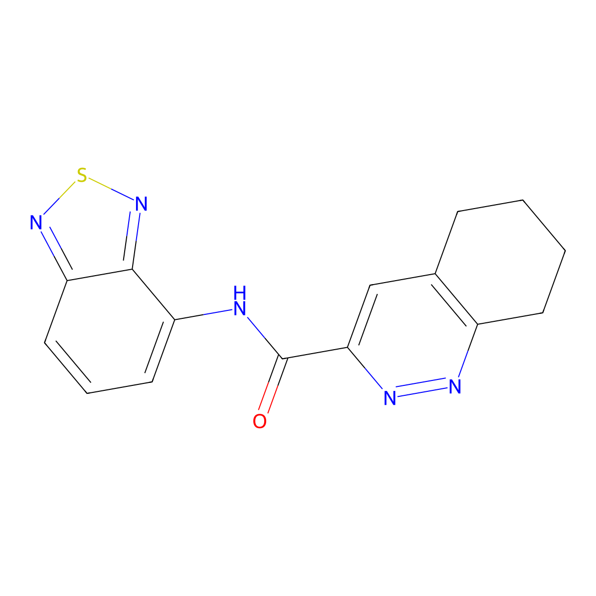 N-(2,1,3-Benzothiadiazol-4-yl)-5,6,7,8-tetrahydrocinnoline-3-carboxamide molecular structure, CAS 2415490-21-8