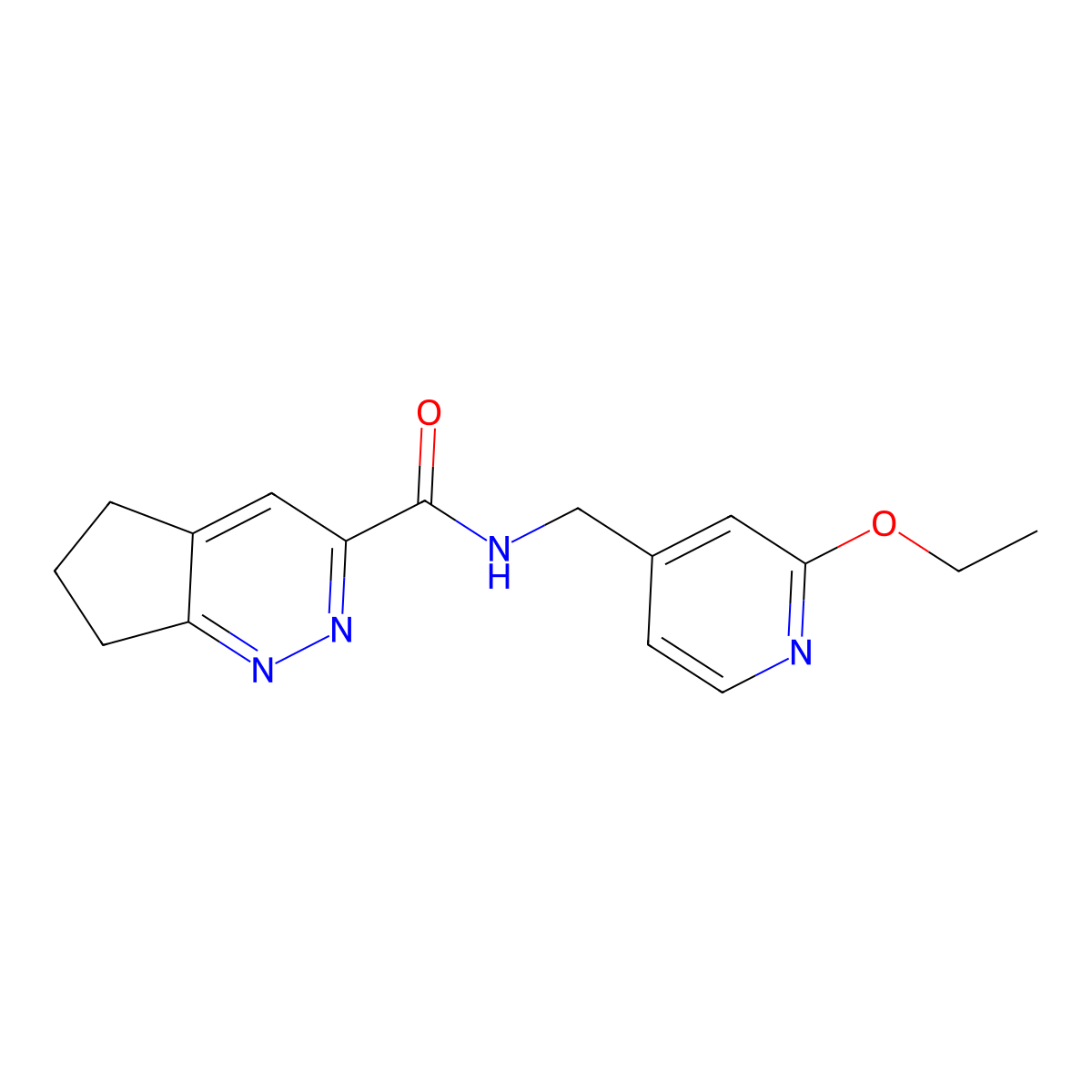 N-[(2-ethoxypyridin-4-yl)methyl]-5H,6H,7H-cyclopenta[c]pyridazine-3-carboxamide molecular structure, CAS 2415490-23-0