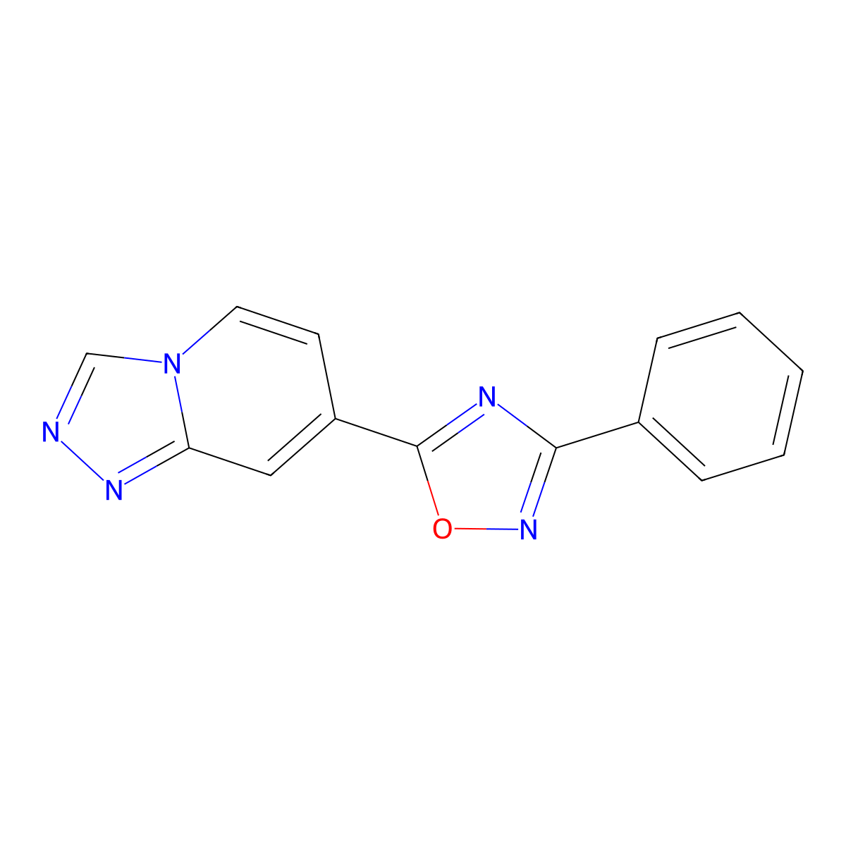3-Phenyl-5-{[1,2,4]triazolo[4,3-a]pyridin-7-yl}-1,2,4-oxadiazole molecular structure, CAS 2415490-87-6