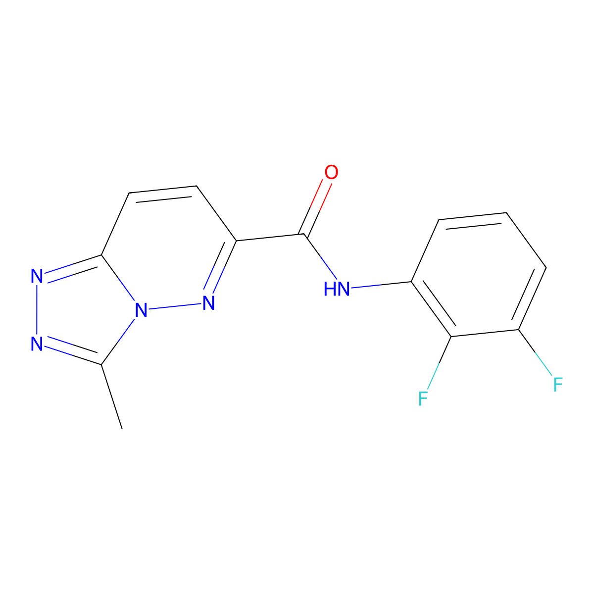 N-(2,3-Difluorophenyl)-3-methyl-[1,2,4]triazolo[4,3-b]pyridazine-6-carboxamide molecular structure, CAS 2415491-23-3
