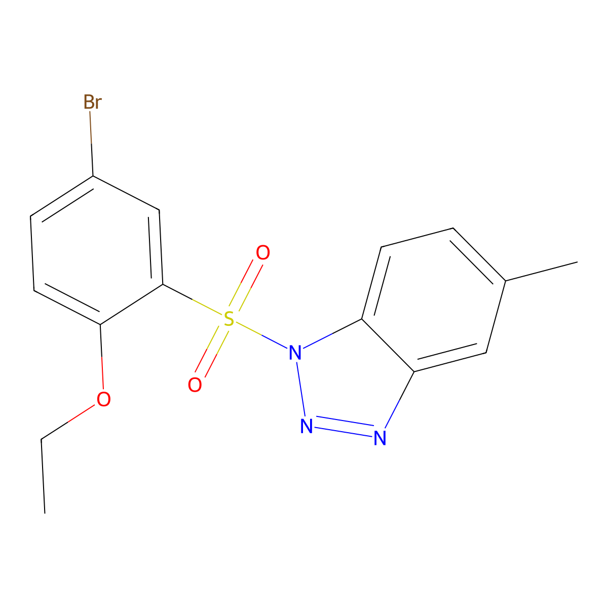 1-(5-bromo-2-ethoxybenzenesulfonyl)-5-methyl-1H-1,2,3-benzotriazole molecular structure, CAS 2415491-67-5