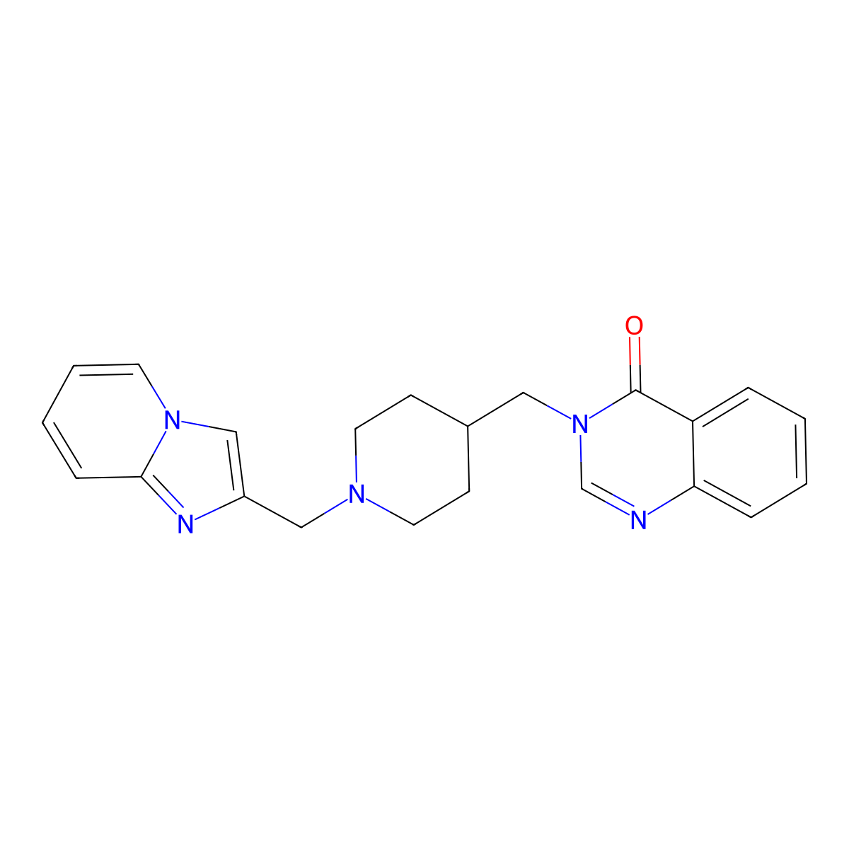 3-{[1-({Imidazo[1,2-a]pyridin-2-yl}methyl)piperidin-4-yl]methyl}-3,4-dihydroquinazolin-4-one molecular structure, CAS 2415491-89-1