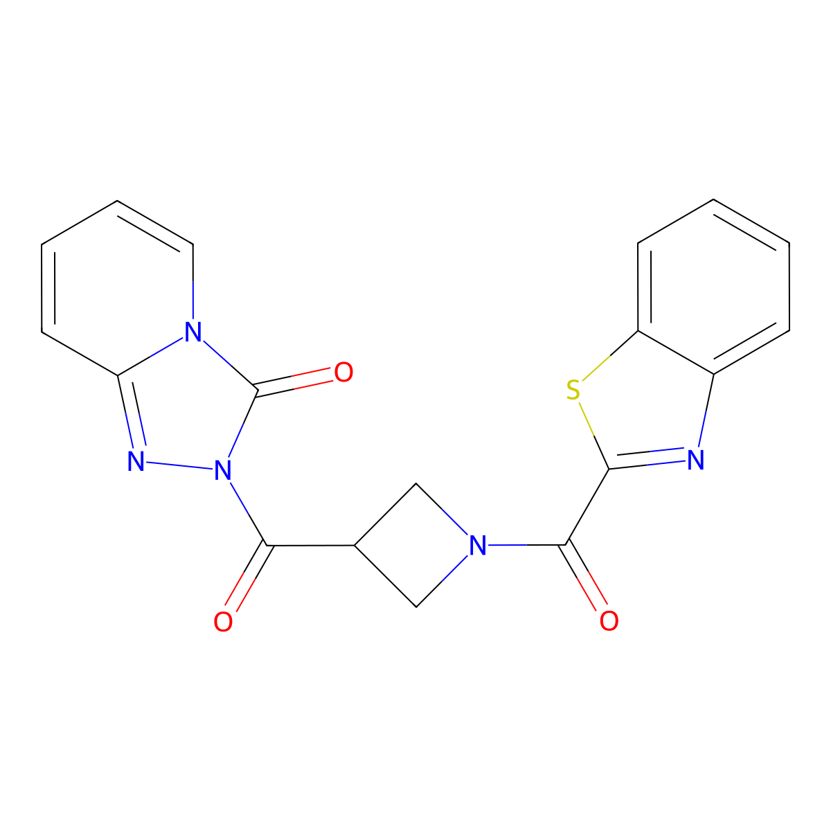 2-[1-(1,3-benzothiazole-2-carbonyl)azetidine-3-carbonyl]-2H,3H-[1,2,4]triazolo[4,3-a]pyridin-3-one molecular structure, CAS 2415499-38-4