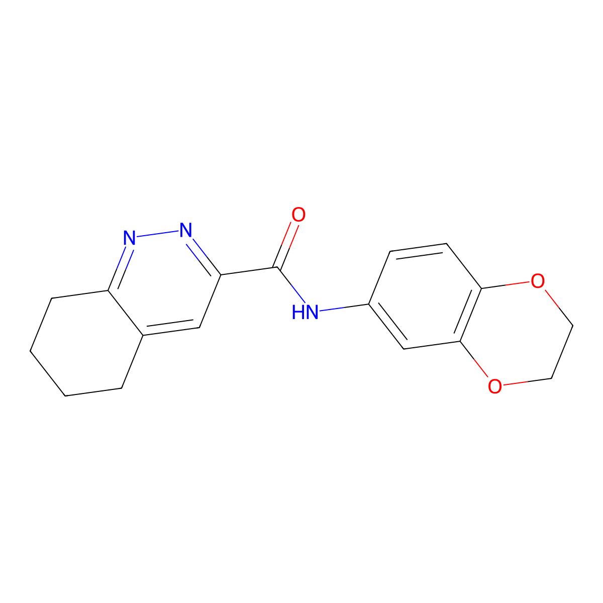 N-(2,3-Dihydro-1,4-benzodioxin-6-yl)-5,6,7,8-tetrahydrocinnoline-3-carboxamide molecular structure, CAS 2415503-43-2