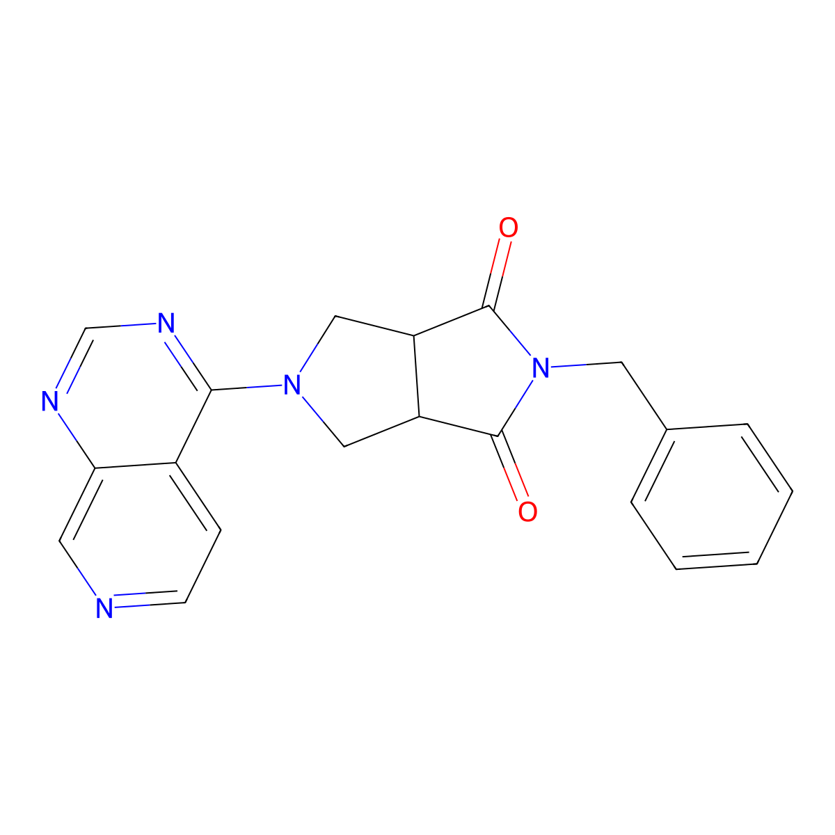 2-Benzyl-5-{pyrido[3,4-d]pyrimidin-4-yl}-octahydropyrrolo[3,4-c]pyrrole-1,3-dione molecular structure, CAS 2415503-51-2
