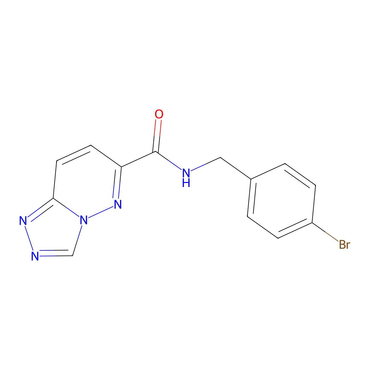 N-[(4-Bromophenyl)methyl]-[1,2,4]triazolo[4,3-b]pyridazine-6-carboxamide molecular structure, CAS 2415503-82-9