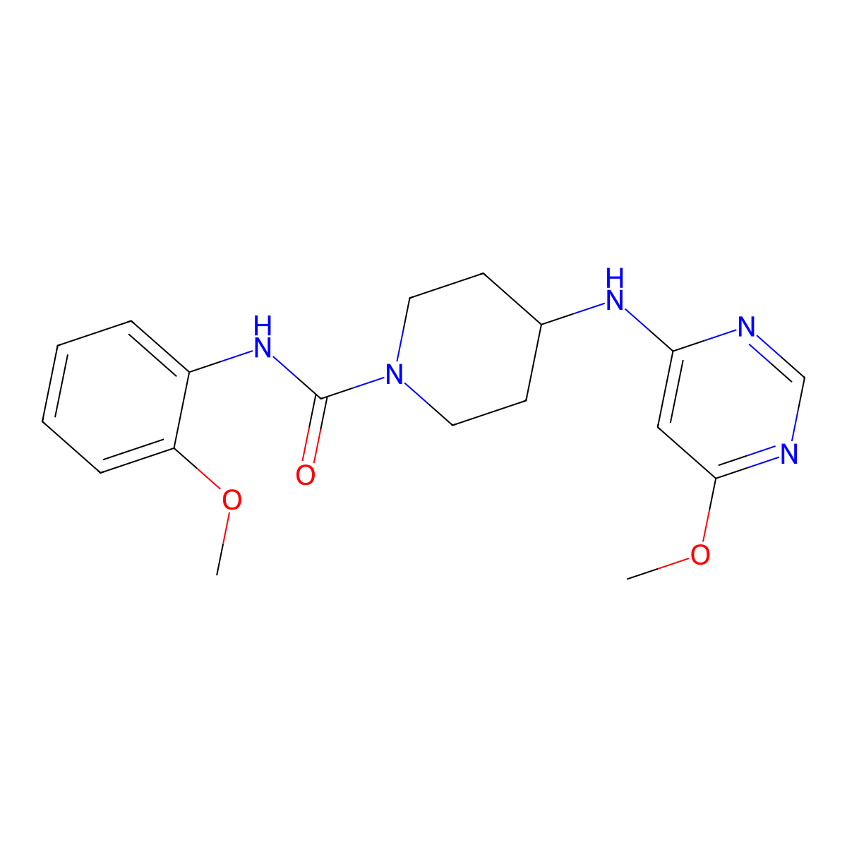N-(2-Methoxyphenyl)-4-[(6-methoxypyrimidin-4-yl)amino]piperidine-1-carboxamide molecular structure, CAS 2415509-96-3