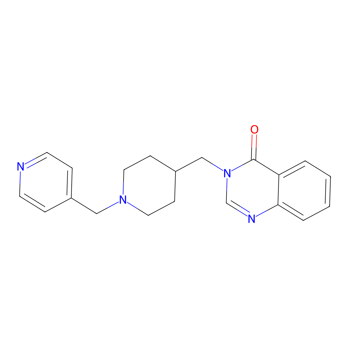 3-({1-[(Pyridin-4-yl)methyl]piperidin-4-yl}methyl)-3,4-dihydroquinazolin-4-one molecular structure, CAS 2415510-11-9