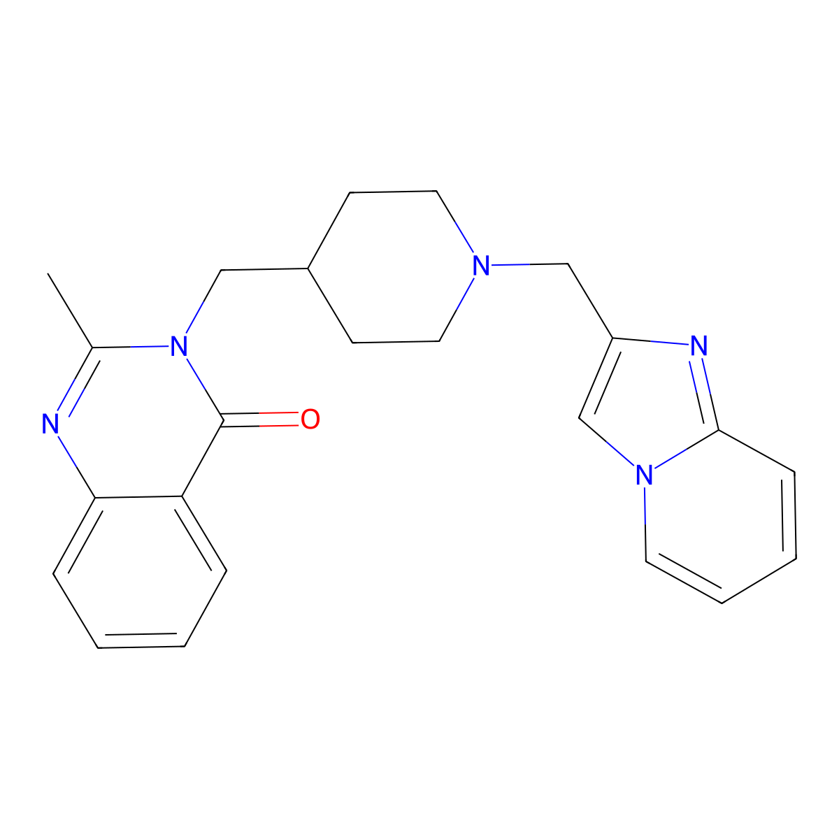 3-{[1-({Imidazo[1,2-a]pyridin-2-yl}methyl)piperidin-4-yl]methyl}-2-methyl-3,4-dihydroquinazolin-4-one molecular structure, CAS 2415511-17-8