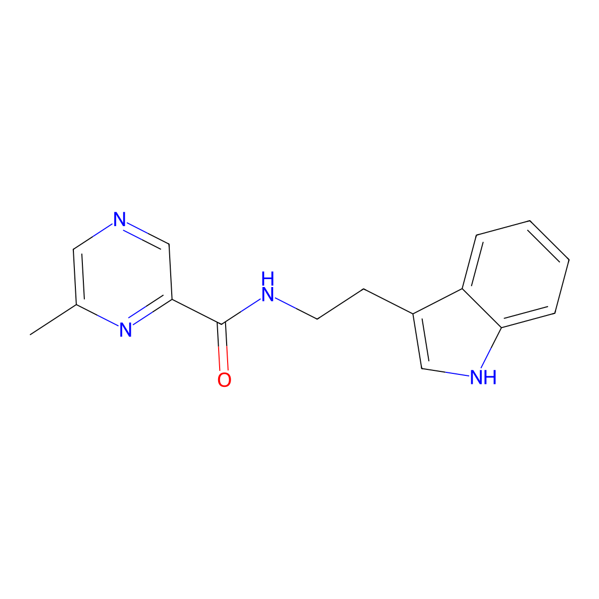 N-[2-(1H-Indol-3-yl)ethyl]-6-methylpyrazine-2-carboxamide molecular structure, CAS 2415511-46-3