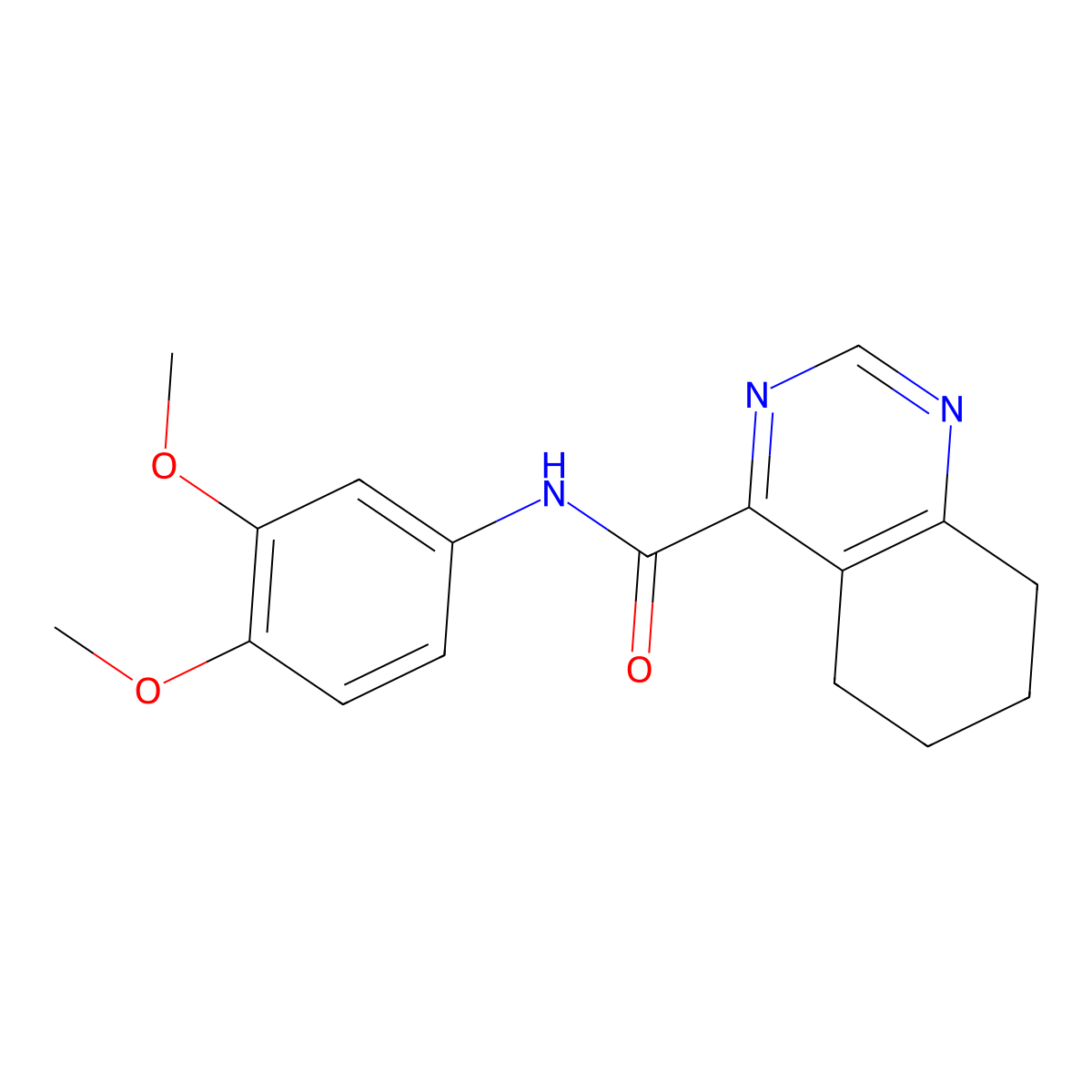 N-(3,4-Dimethoxyphenyl)-5,6,7,8-tetrahydroquinazoline-4-carboxamide molecular structure, CAS 2415511-48-5