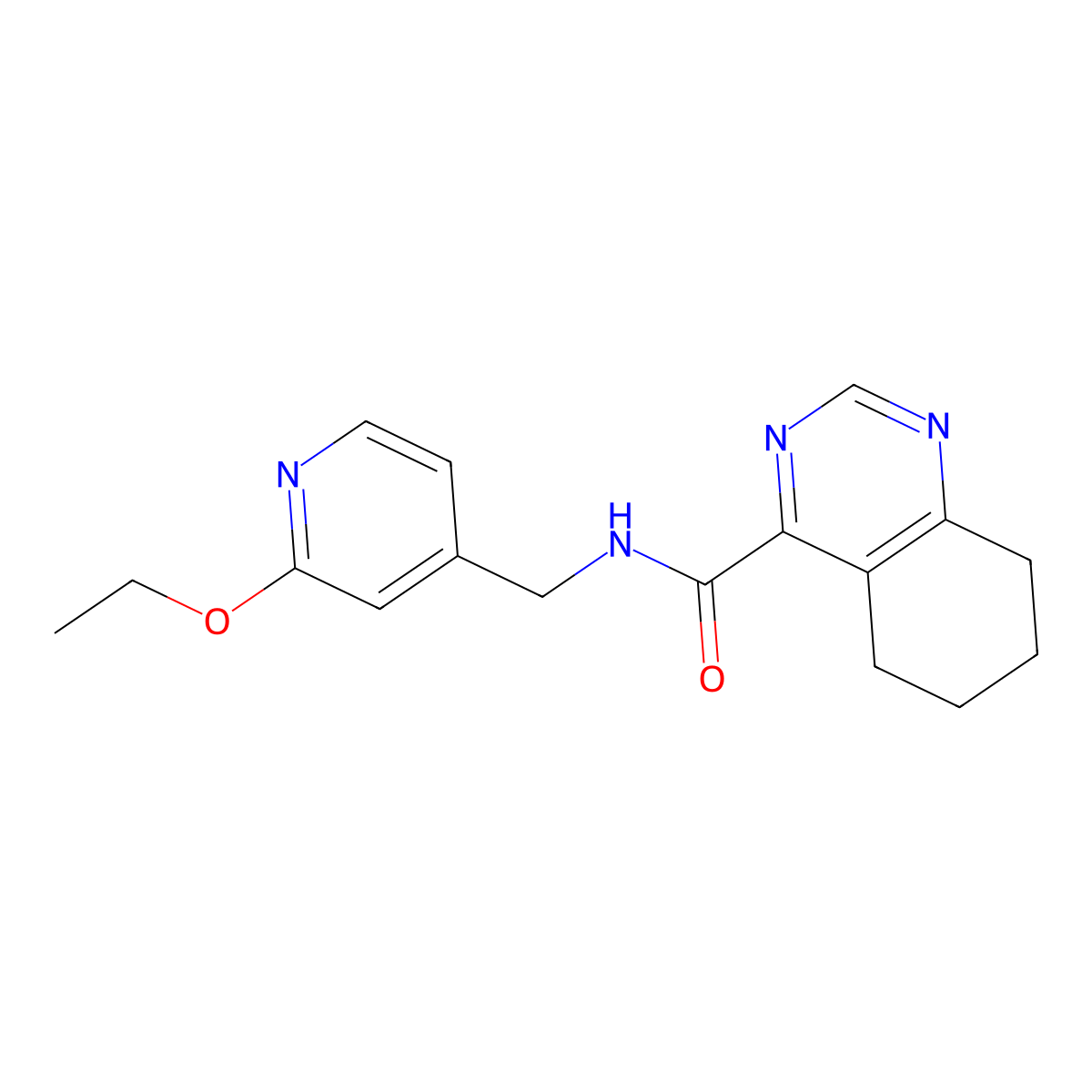 N-[(2-Ethoxypyridin-4-yl)methyl]-5,6,7,8-tetrahydroquinazoline-4-carboxamide molecular structure, CAS 2415512-59-1