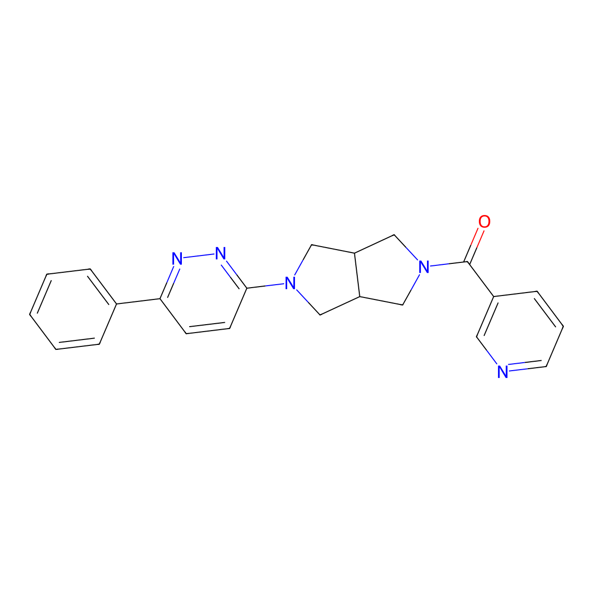 3-Phenyl-6-[5-(pyridine-3-carbonyl)-octahydropyrrolo[3,4-c]pyrrol-2-yl]pyridazine molecular structure, CAS 2415513-37-8