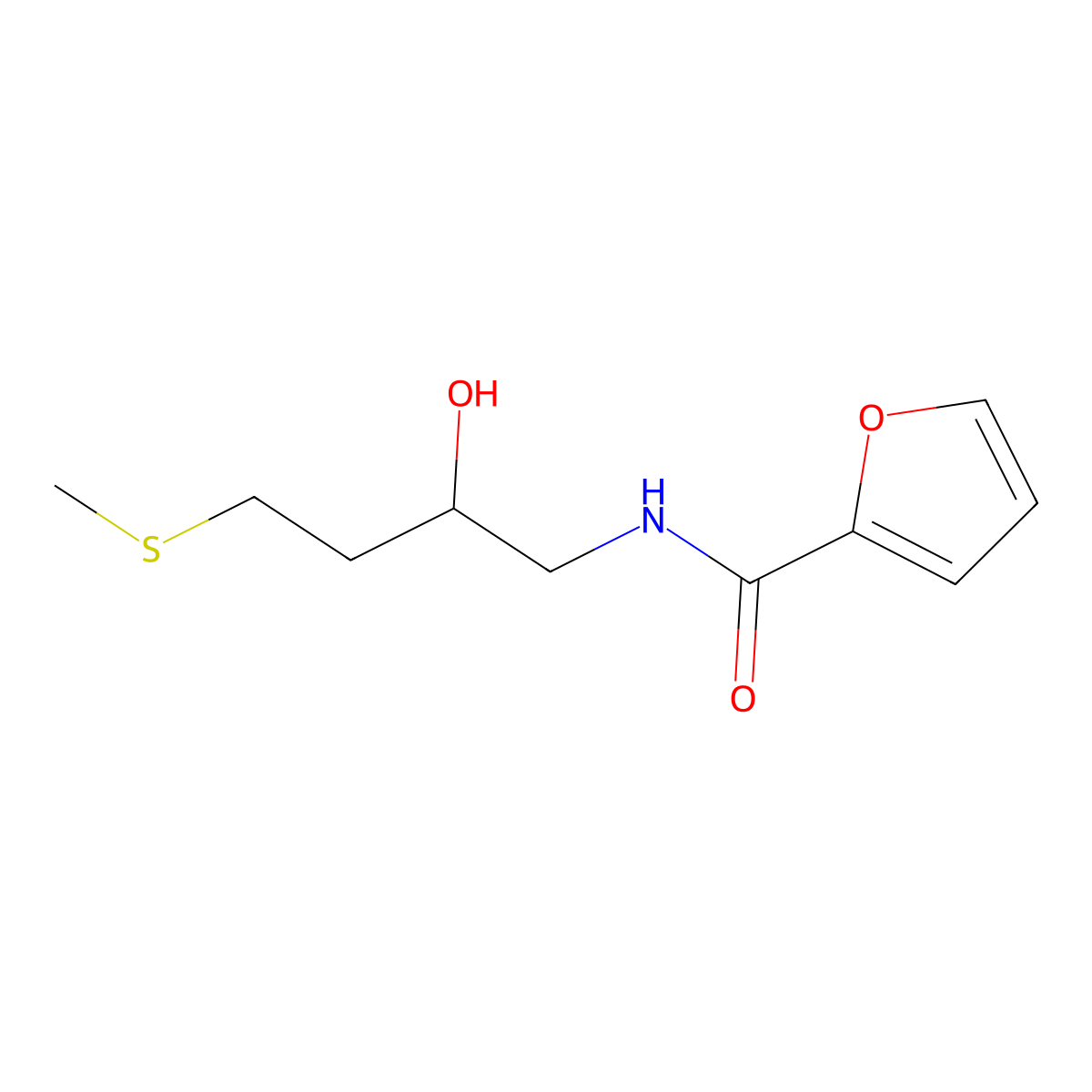 N-[2-hydroxy-4-(methylsulfanyl)butyl]furan-2-carboxamide molecular structure, CAS 2415513-45-8