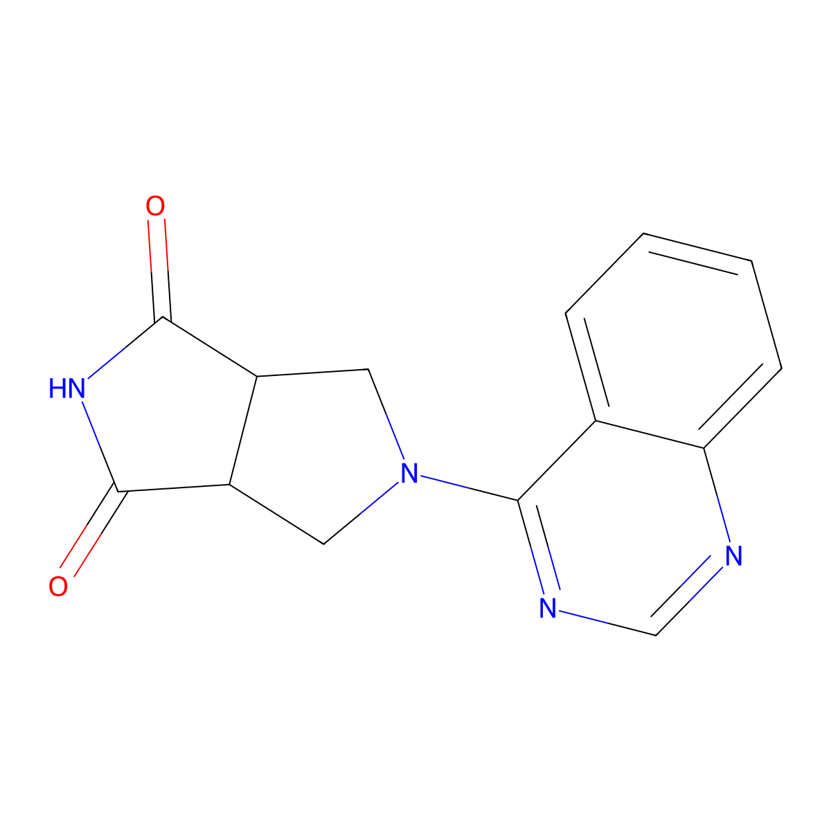 5-(Quinazolin-4-yl)-octahydropyrrolo[3,4-c]pyrrole-1,3-dione molecular structure, CAS 2415513-58-3