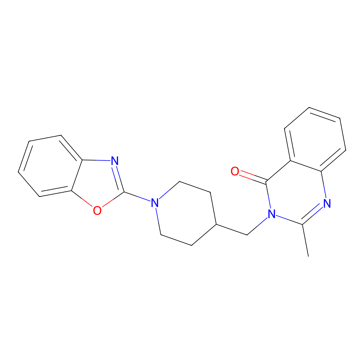 3-{[1-(1,3-Benzoxazol-2-yl)piperidin-4-yl]methyl}-2-methyl-3,4-dihydroquinazolin-4-one molecular structure, CAS 2415516-56-0