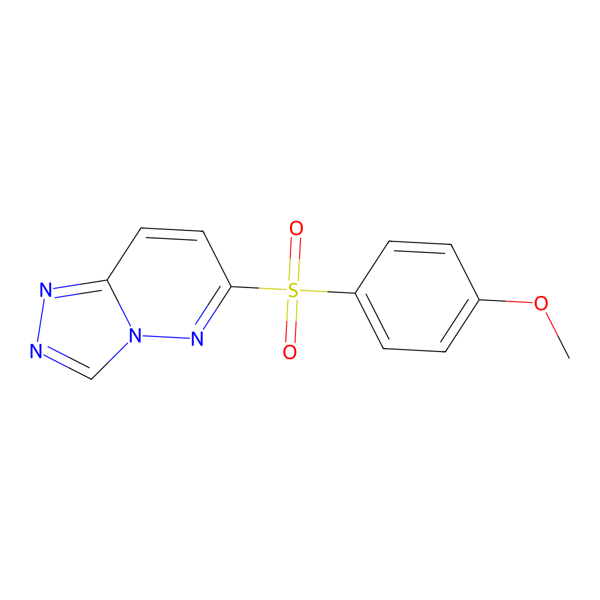 6-(4-Methoxybenzenesulfonyl)-[1,2,4]triazolo[4,3-b]pyridazine molecular structure, CAS 2415517-52-9