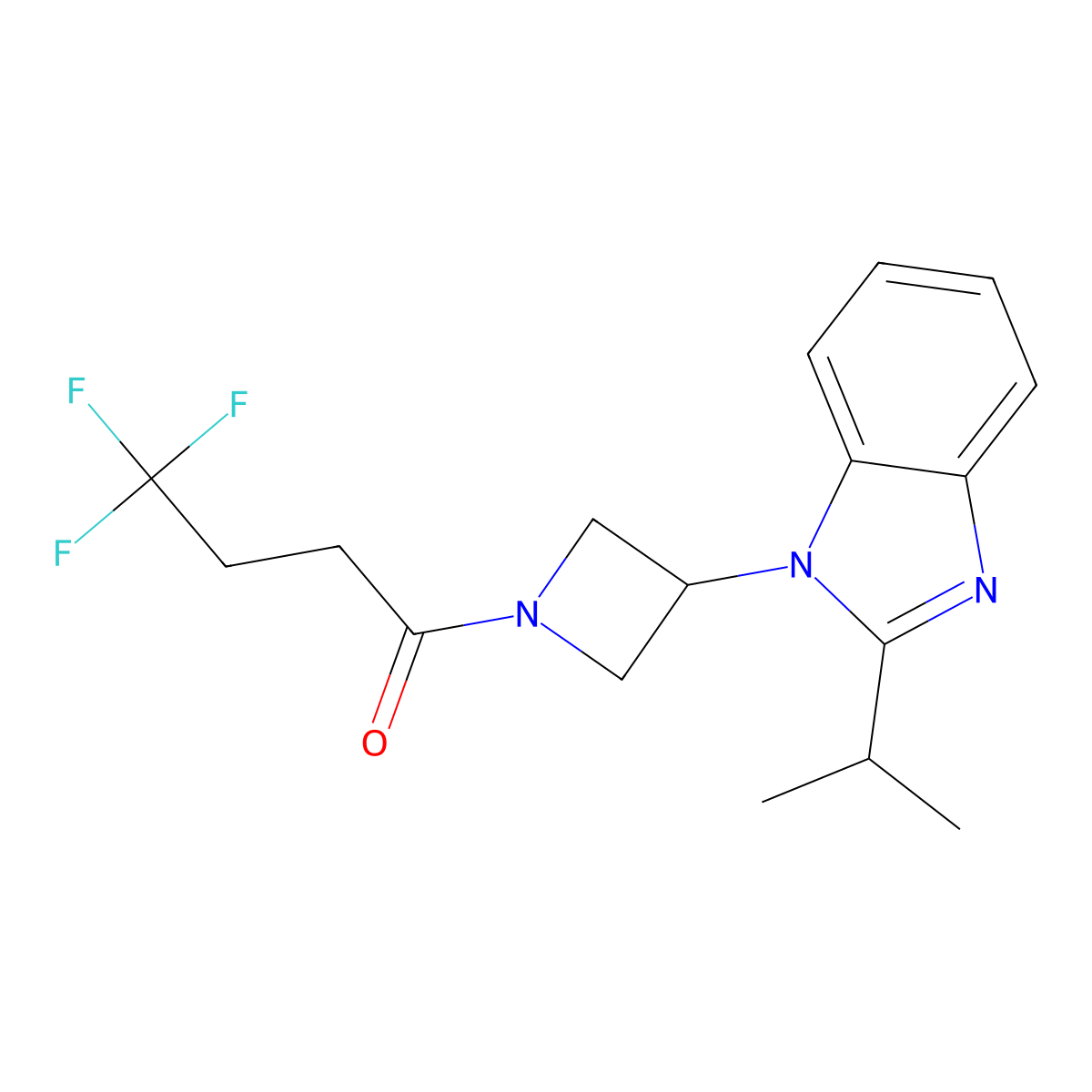 4,4,4-trifluoro-1-{3-[2-(propan-2-yl)-1H-1,3-benzodiazol-1-yl]azetidin-1-yl}butan-1-one molecular structure, CAS 2415517-89-2