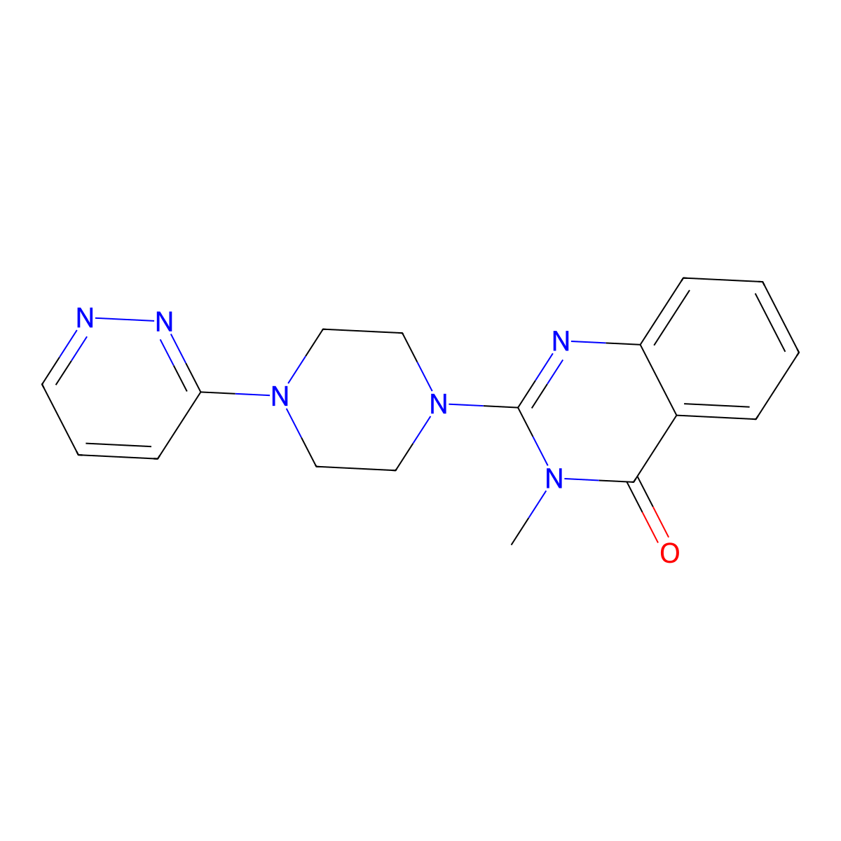 3-Methyl-2-[4-(pyridazin-3-yl)piperazin-1-yl]-3,4-dihydroquinazolin-4-one molecular structure, CAS 2415518-81-7