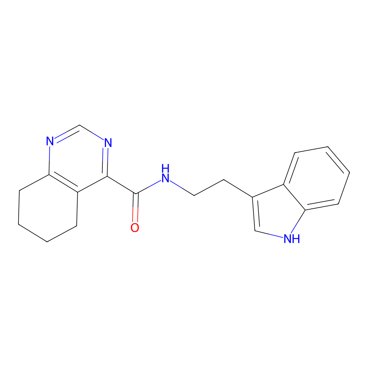 N-[2-(1H-Indol-3-yl)ethyl]-5,6,7,8-tetrahydroquinazoline-4-carboxamide molecular structure, CAS 2415519-62-7