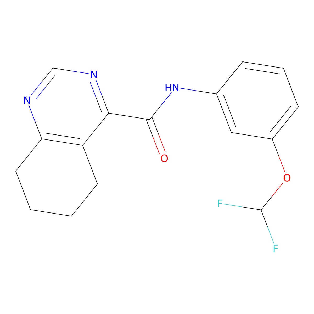 N-[3-(Difluoromethoxy)phenyl]-5,6,7,8-tetrahydroquinazoline-4-carboxamide molecular structure, CAS 2415520-03-3