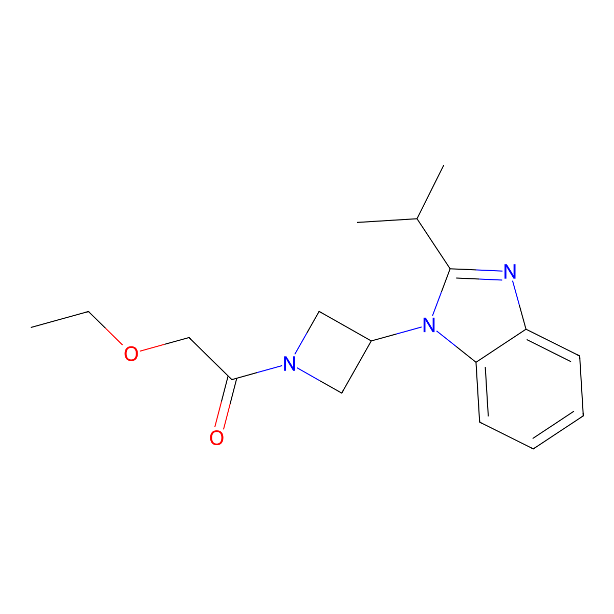 2-ethoxy-1-{3-[2-(propan-2-yl)-1H-1,3-benzodiazol-1-yl]azetidin-1-yl}ethan-1-one molecular structure, CAS 2415520-37-3
