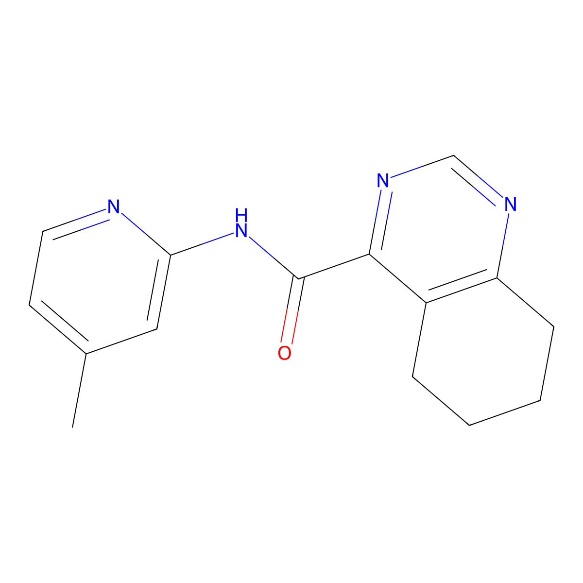 N-(4-Methylpyridin-2-yl)-5,6,7,8-tetrahydroquinazoline-4-carboxamide molecular structure, CAS 2415520-62-4