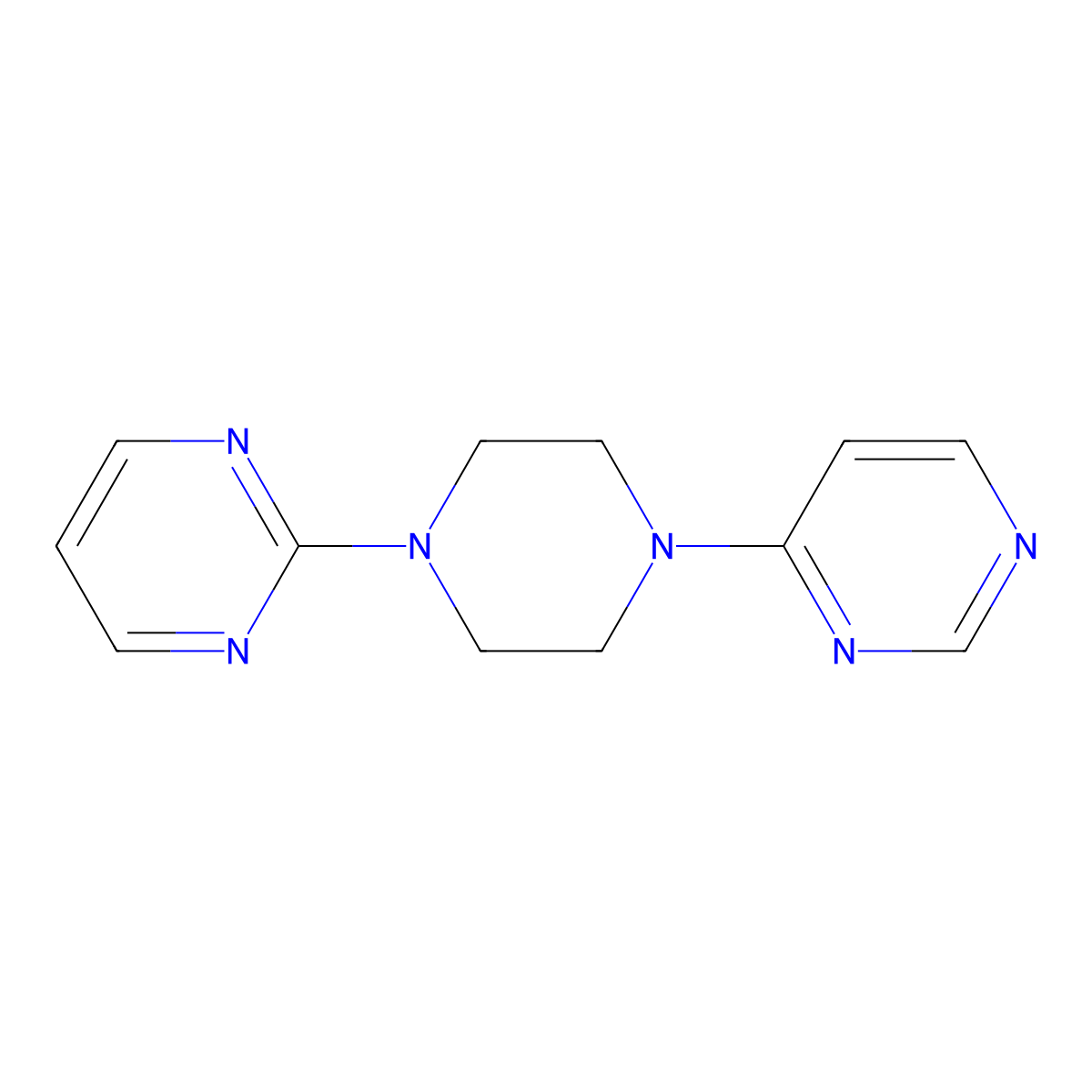 4-[4-(Pyrimidin-2-yl)piperazin-1-yl]pyrimidine molecular structure, CAS 2415521-08-1