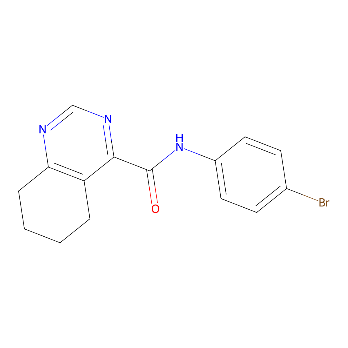 N-(4-Bromophenyl)-5,6,7,8-tetrahydroquinazoline-4-carboxamide molecular structure, CAS 2415524-16-0