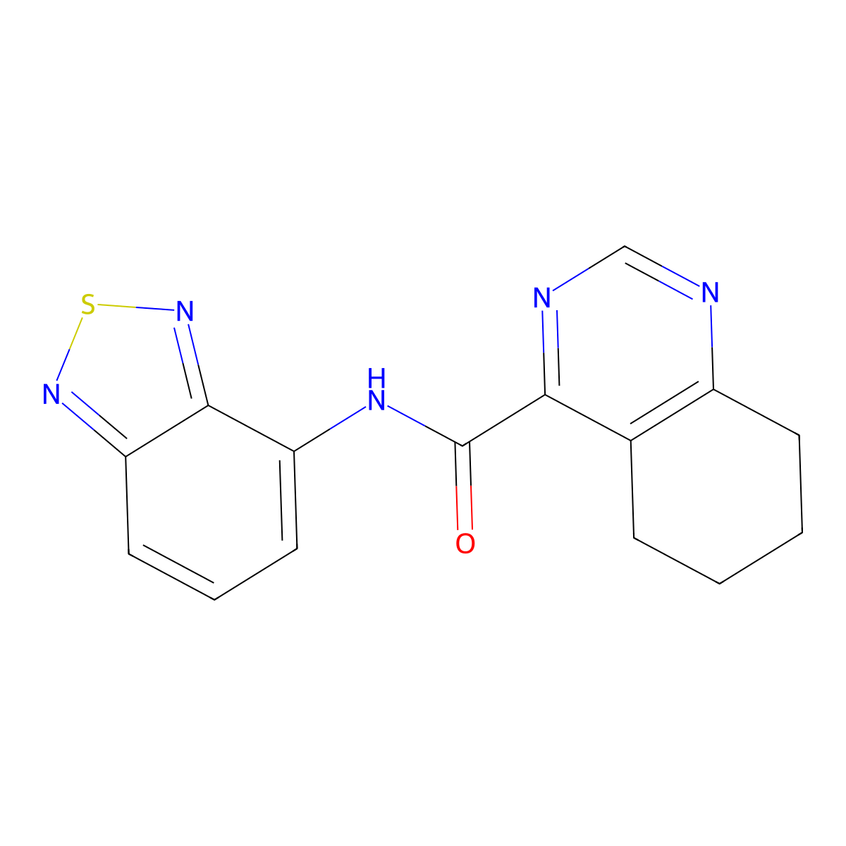 N-(2,1,3-Benzothiadiazol-4-yl)-5,6,7,8-tetrahydroquinazoline-4-carboxamide molecular structure, CAS 2415524-88-6