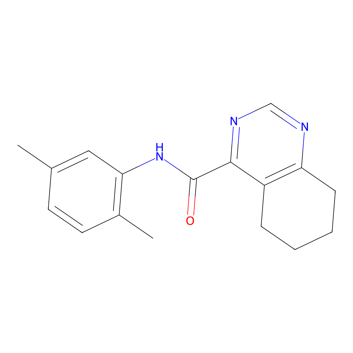 N-(2,5-Dimethylphenyl)-5,6,7,8-tetrahydroquinazoline-4-carboxamide molecular structure, CAS 2415525-18-5