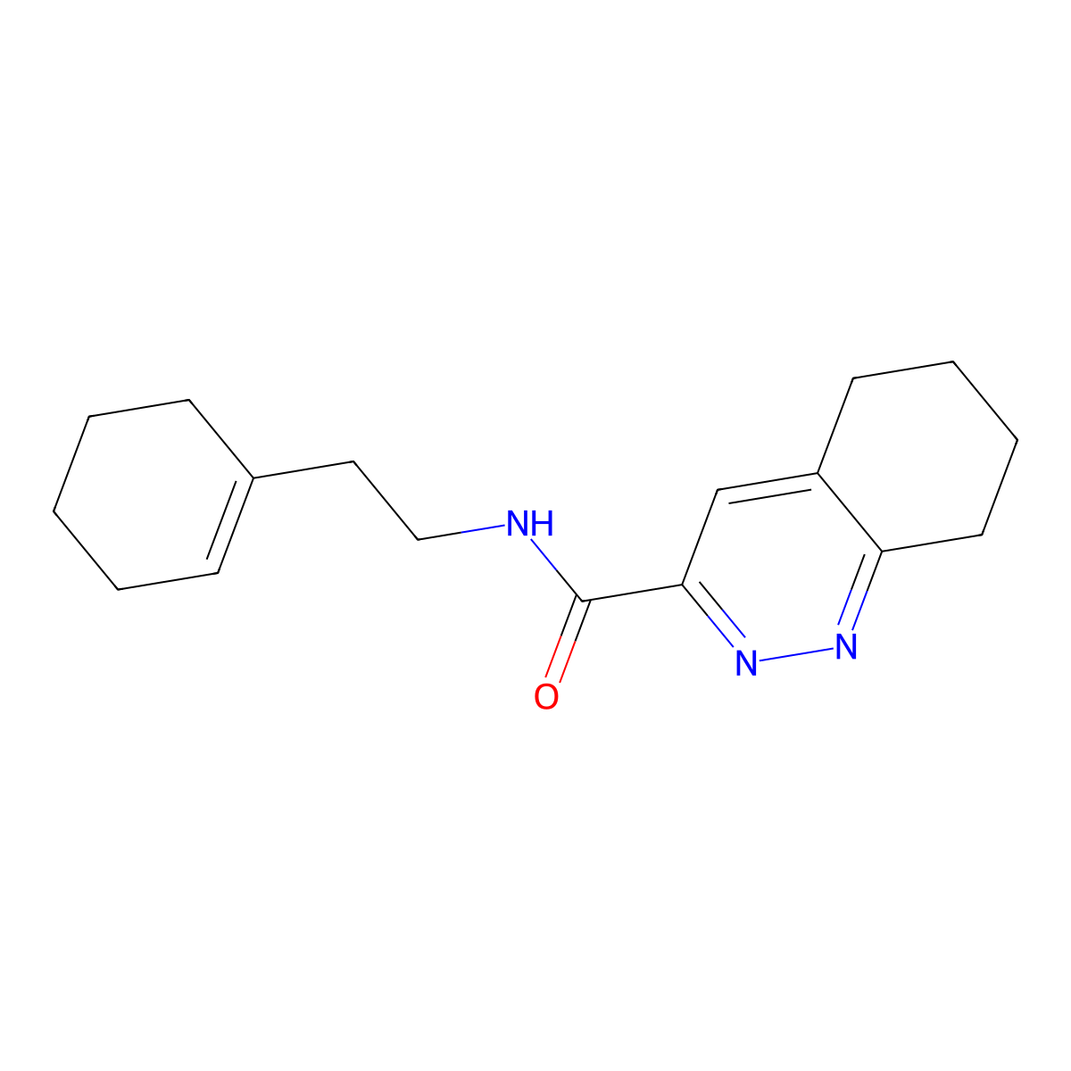 N-[2-(cyclohex-1-en-1-yl)ethyl]-5,6,7,8-tetrahydrocinnoline-3-carboxamide molecular structure, CAS 2415525-26-5